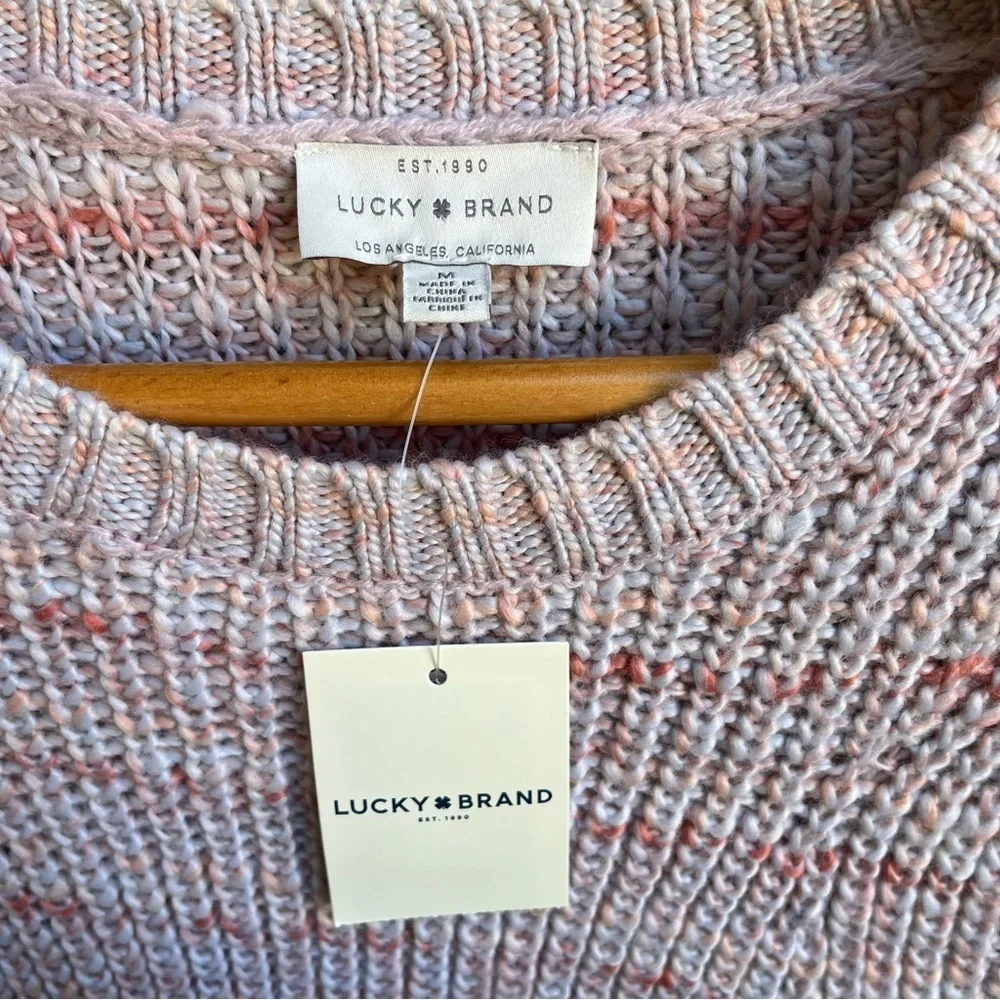 Lucky Brand Soft Pink Crew Neck Sweater